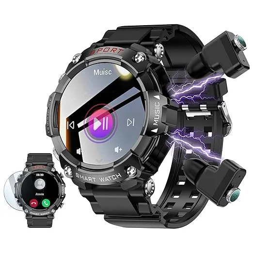 Smart Watch with Earbuds, 1.52
